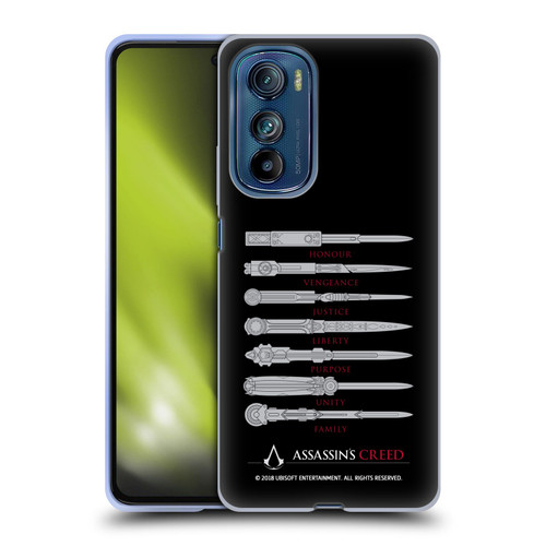 Assassin's Creed Legacy Typography Blades Soft Gel Case for Motorola Edge 30