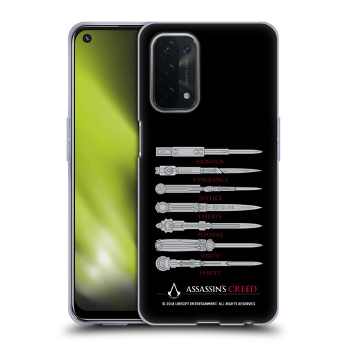 Assassin's Creed Legacy Typography Blades Soft Gel Case for OPPO A54 5G