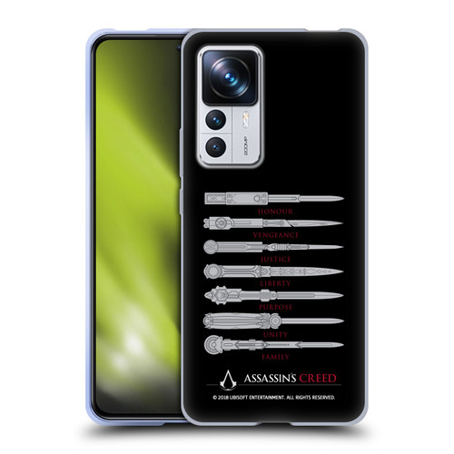 Assassin's Creed Legacy Typography Blades Soft Gel Case for Xiaomi 12T Pro