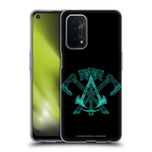 Assassin's Creed Valhalla Symbols And Patterns ACV Weapons Soft Gel Case for OPPO A54 5G