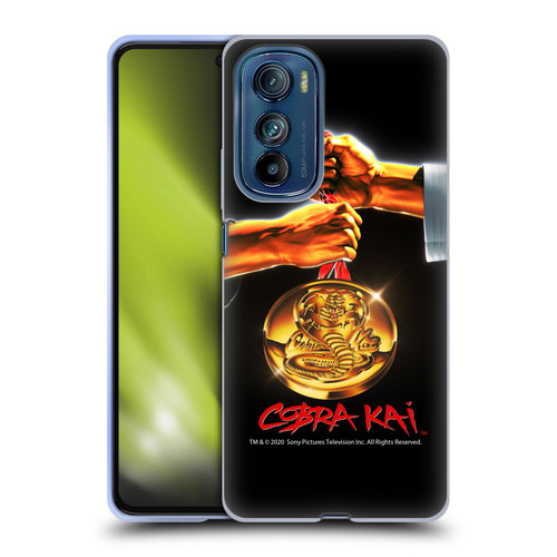 Cobra Kai Graphics Gold Medal Soft Gel Case for Motorola Edge 30
