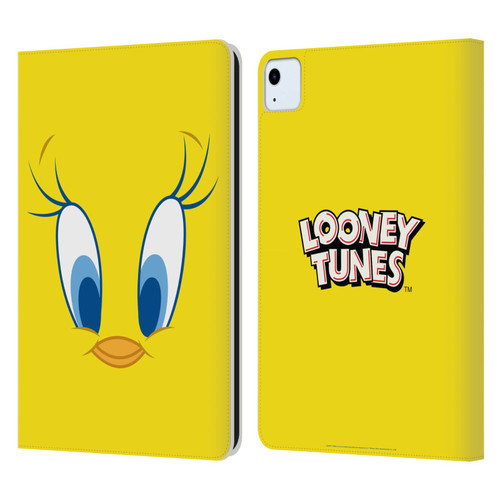 Looney Tunes Full Face Tweety Leather Book Wallet Case Cover For Apple iPad Air 2020 / 2022