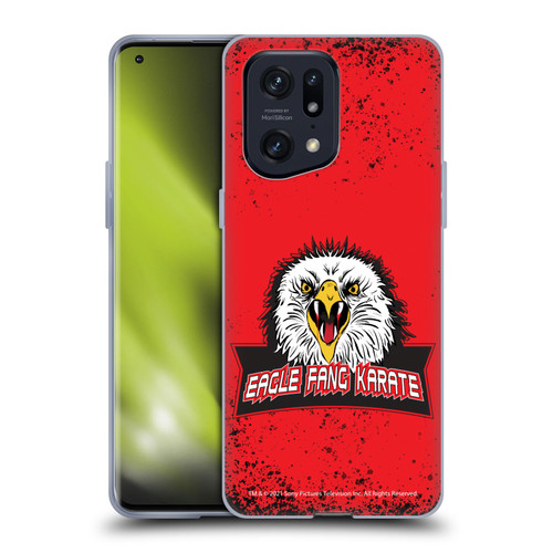 Cobra Kai Key Art Eagle Fang Logo Soft Gel Case for OPPO Find X5 Pro