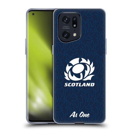 Scotland Rugby Graphics Pattern Soft Gel Case for OPPO Find X5 Pro