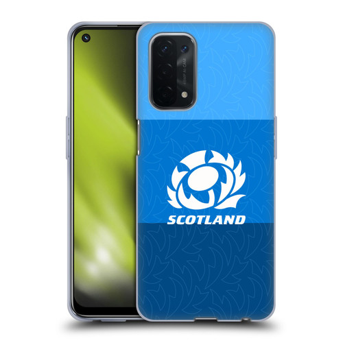 Scotland Rugby Graphics Stripes Pattern Soft Gel Case for OPPO A54 5G