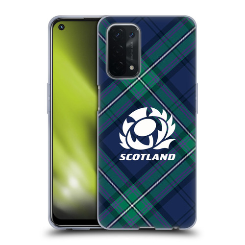 Scotland Rugby Graphics Tartan Oversized Soft Gel Case for OPPO A54 5G
