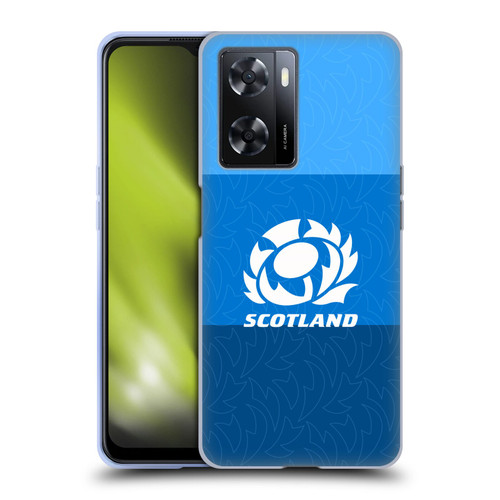 Scotland Rugby Graphics Stripes Pattern Soft Gel Case for OPPO A57s