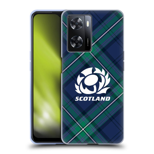 Scotland Rugby Graphics Tartan Oversized Soft Gel Case for OPPO A57s