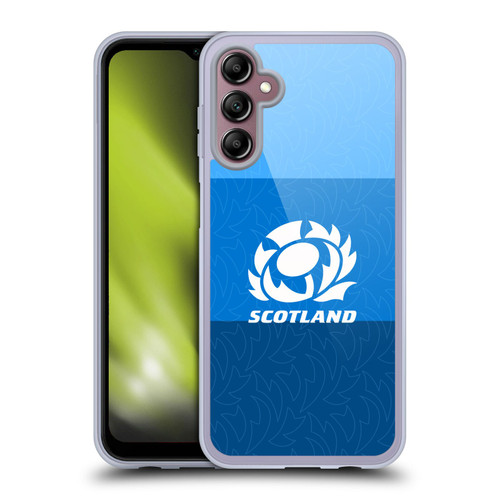 Scotland Rugby Graphics Stripes Pattern Soft Gel Case for Samsung Galaxy A14 5G