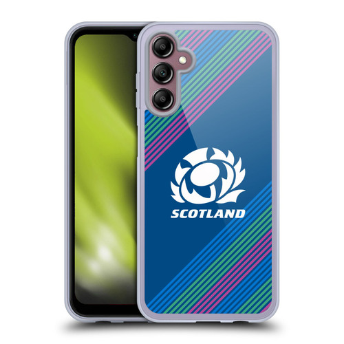 Scotland Rugby Graphics Stripes Soft Gel Case for Samsung Galaxy A14 5G