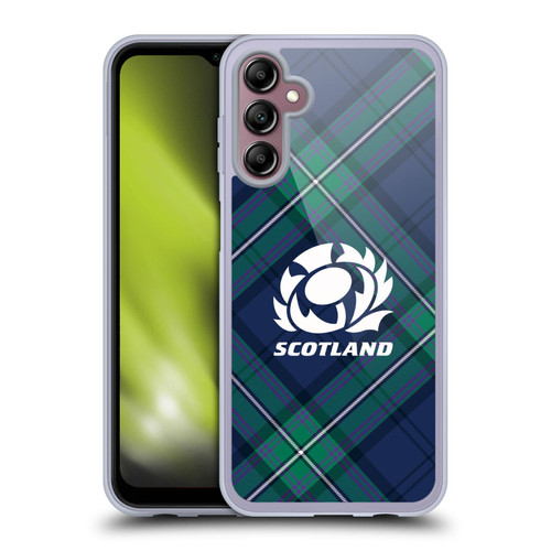 Scotland Rugby Graphics Tartan Oversized Soft Gel Case for Samsung Galaxy A14 5G