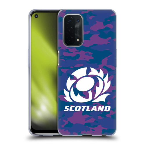 Scotland Rugby Logo 2 Camouflage Soft Gel Case for OPPO A54 5G