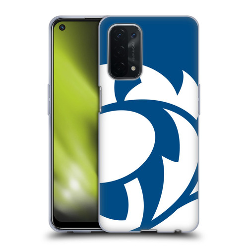 Scotland Rugby Oversized Thistle Saltire Blue Soft Gel Case for OPPO A54 5G