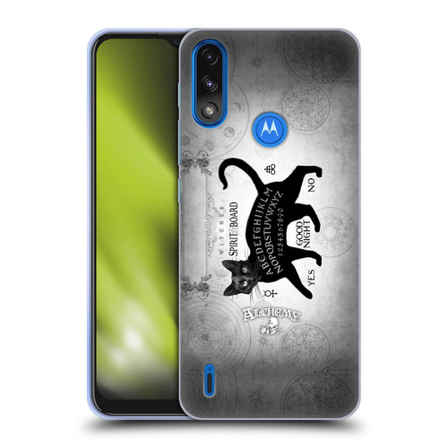Alchemy Gothic Cats Black Cat Spirit Board Soft Gel Case for Motorola Moto E7 Power / Moto E7i Power