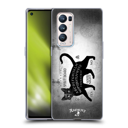 Alchemy Gothic Cats Black Cat Spirit Board Soft Gel Case for OPPO Find X3 Neo / Reno5 Pro+ 5G