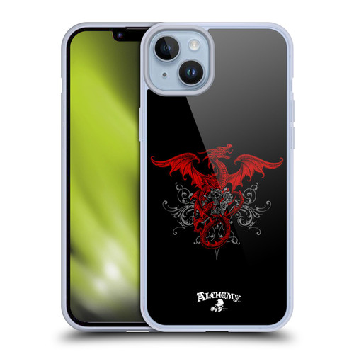 Alchemy Gothic Dragon Draco Rosa Soft Gel Case for Apple iPhone 14 Plus