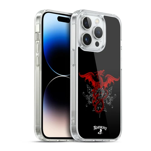 Alchemy Gothic Dragon Draco Rosa Soft Gel Case for Apple iPhone 14 Pro & MagSafe