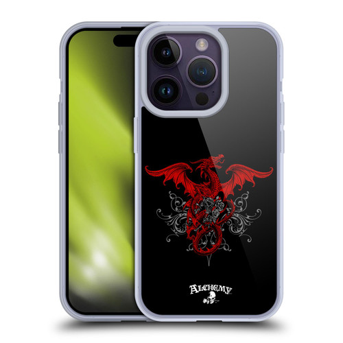 Alchemy Gothic Dragon Draco Rosa Soft Gel Case for Apple iPhone 14 Pro