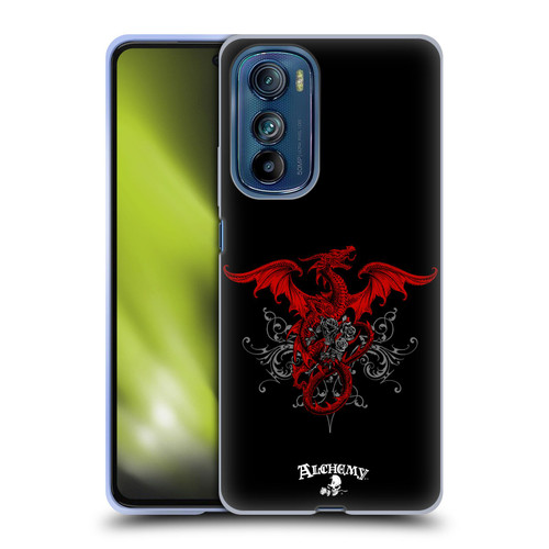 Alchemy Gothic Dragon Draco Rosa Soft Gel Case for Motorola Edge 30