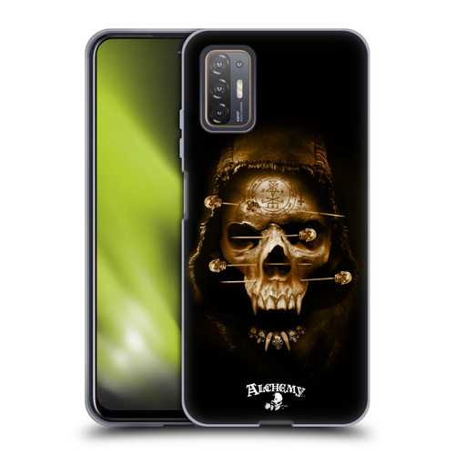 Alchemy Gothic Skull Death Fetish Soft Gel Case for HTC Desire 21 Pro 5G