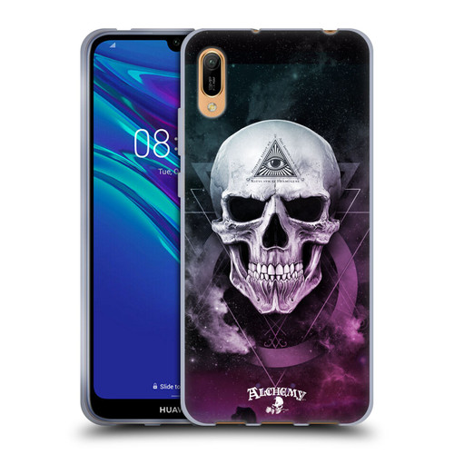 Alchemy Gothic Skull The Void Geometric Soft Gel Case for Huawei Y6 Pro (2019)