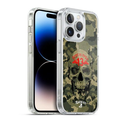 Alchemy Gothic Skull Camo Skull Soft Gel Case for Apple iPhone 13 Pro