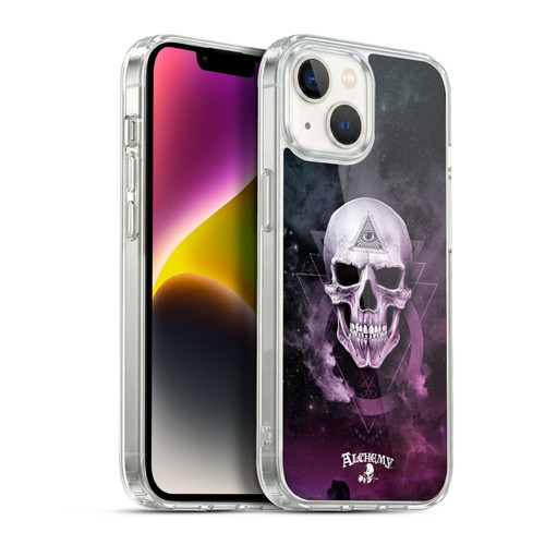 Alchemy Gothic Skull The Void Geometric Soft Gel Case for Apple iPhone 14