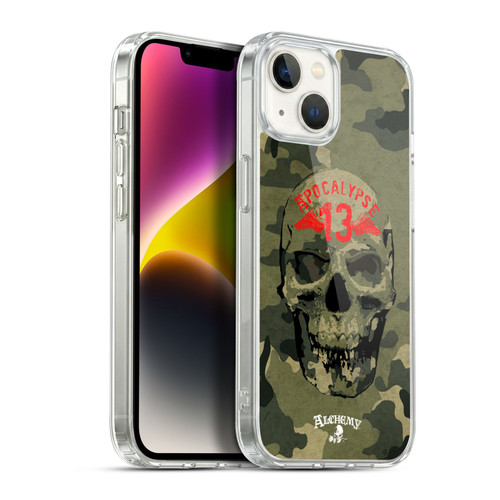 Alchemy Gothic Skull Camo Skull Soft Gel Case for Apple iPhone 14 Plus