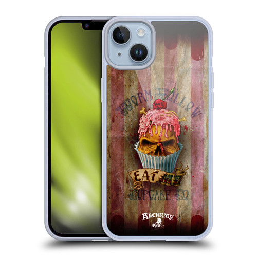 Alchemy Gothic Skull Eat Me Cupcake Soft Gel Case for Apple iPhone 14 Plus