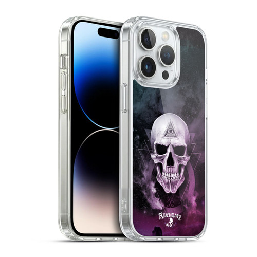 Alchemy Gothic Skull The Void Geometric Soft Gel Case for Apple iPhone 14 Pro