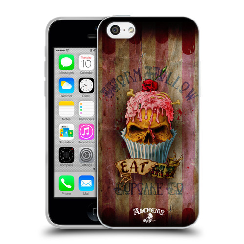 Alchemy Gothic Skull Eat Me Cupcake Soft Gel Case for Apple iPhone 5c