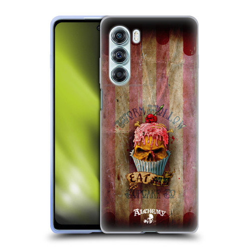 Alchemy Gothic Skull Eat Me Cupcake Soft Gel Case for Motorola Edge S30 / Moto G200 5G
