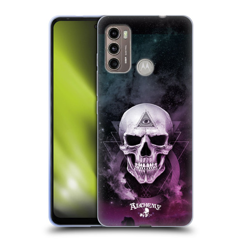 Alchemy Gothic Skull The Void Geometric Soft Gel Case for Motorola Moto G60 / Moto G40 Fusion
