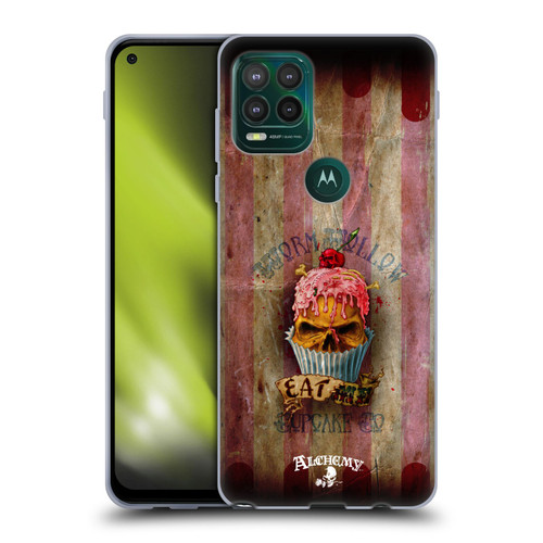 Alchemy Gothic Skull Eat Me Cupcake Soft Gel Case for Motorola Moto G Stylus 5G 2021