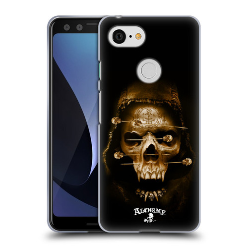Alchemy Gothic Skull Death Fetish Soft Gel Case for Google Pixel 3