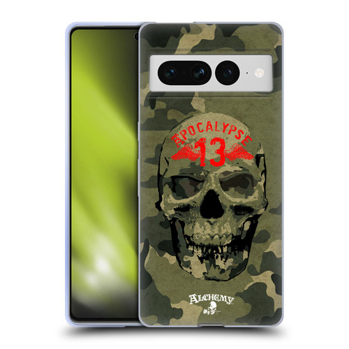 Alchemy Gothic Skull Camo Skull Soft Gel Case for Google Pixel 7 Pro