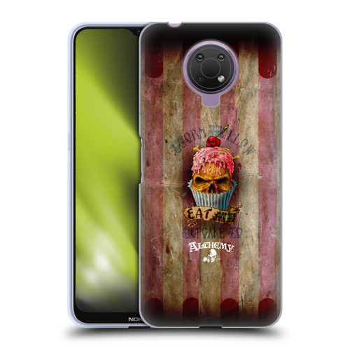 Alchemy Gothic Skull Eat Me Cupcake Soft Gel Case for Nokia G10