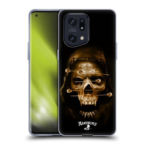 Alchemy Gothic Skull Death Fetish Soft Gel Case for OPPO Find X5 Pro