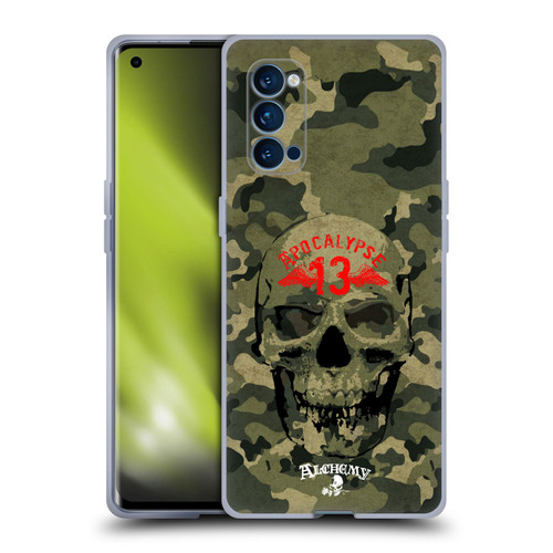 Alchemy Gothic Skull Camo Skull Soft Gel Case for OPPO Reno 4 Pro 5G