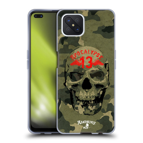 Alchemy Gothic Skull Camo Skull Soft Gel Case for OPPO Reno4 Z 5G