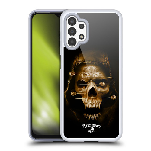 Alchemy Gothic Skull Death Fetish Soft Gel Case for Samsung Galaxy A13 (2022)