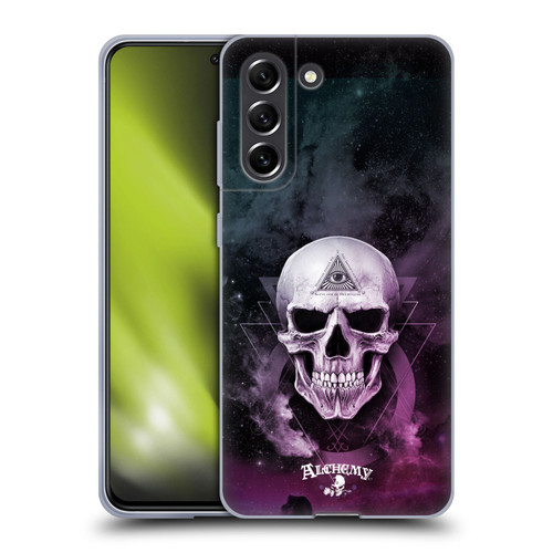 Alchemy Gothic Skull The Void Geometric Soft Gel Case for Samsung Galaxy S21 FE 5G