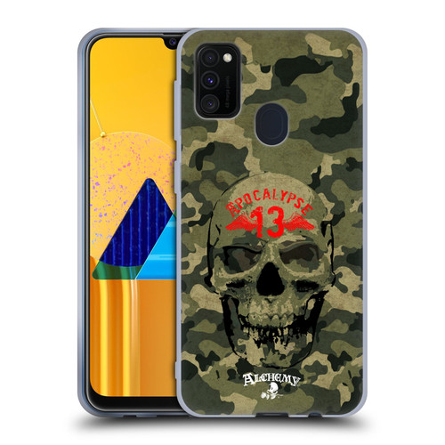 Alchemy Gothic Skull Camo Skull Soft Gel Case for Samsung Galaxy M30s (2019)/M21 (2020)