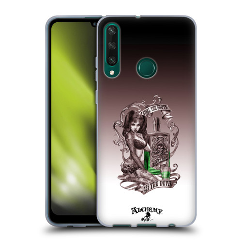 Alchemy Gothic Woman Devil's Green Dew Soft Gel Case for Huawei Y6p