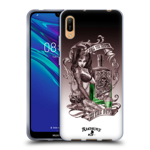 Alchemy Gothic Woman Devil's Green Dew Soft Gel Case for Huawei Y6 Pro (2019)