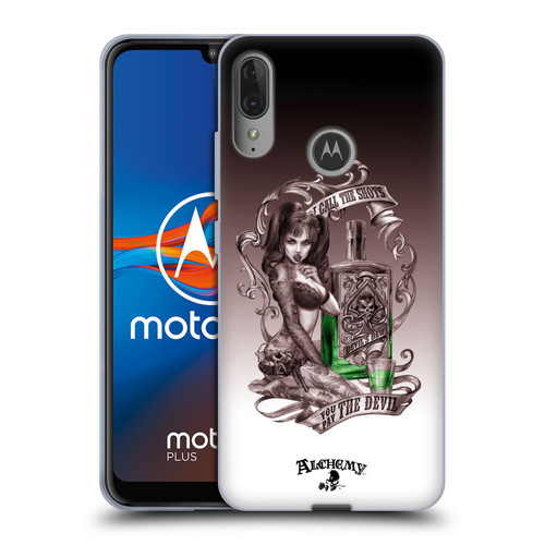 Alchemy Gothic Woman Devil's Green Dew Soft Gel Case for Motorola Moto E6 Plus