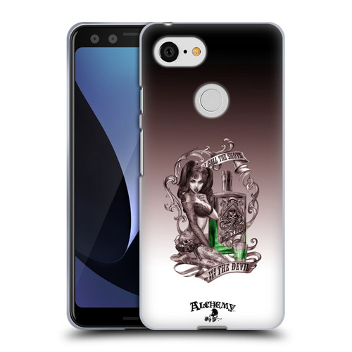Alchemy Gothic Woman Devil's Green Dew Soft Gel Case for Google Pixel 3