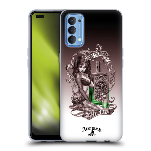 Alchemy Gothic Woman Devil's Green Dew Soft Gel Case for OPPO Reno 4 5G