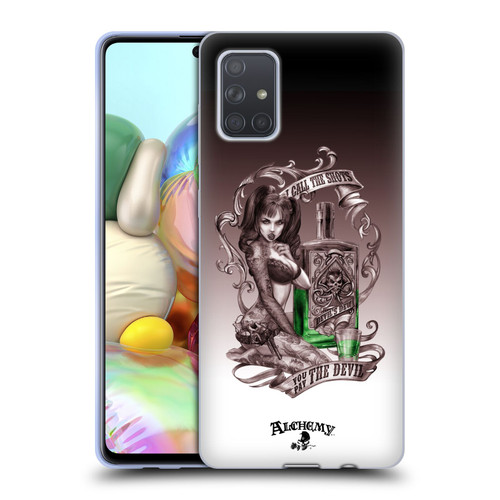Alchemy Gothic Woman Devil's Green Dew Soft Gel Case for Samsung Galaxy A71 (2019)