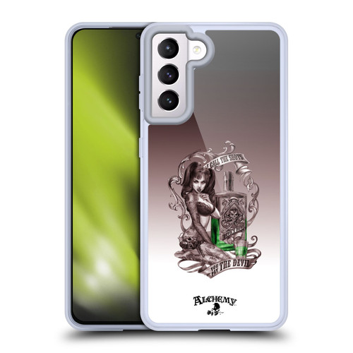 Alchemy Gothic Woman Devil's Green Dew Soft Gel Case for Samsung Galaxy S21 5G